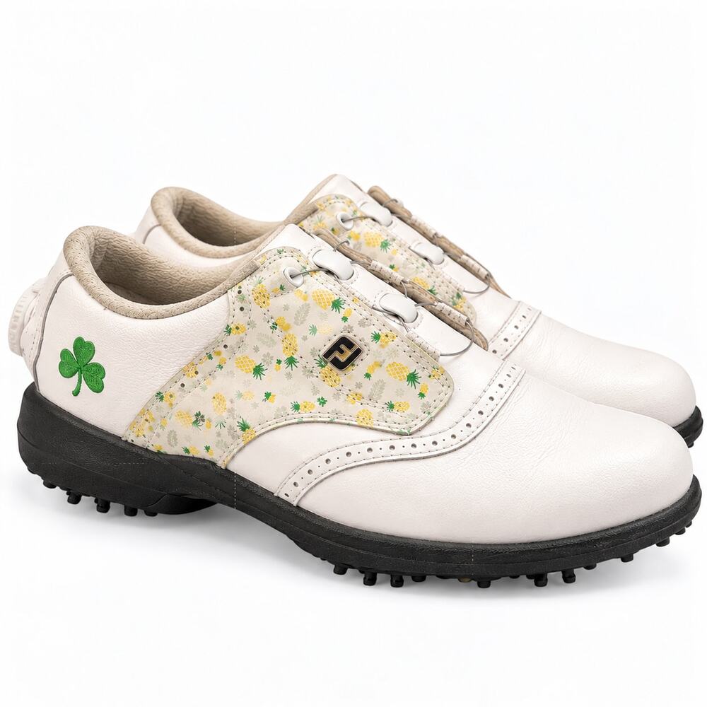 FootJoy DryJoys MyJoys Pineapple BOA Golf Shoes Women's 8M Spiked